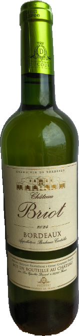 Vin alb sec Chateau Briot 2024,  Bordeaux, Franta